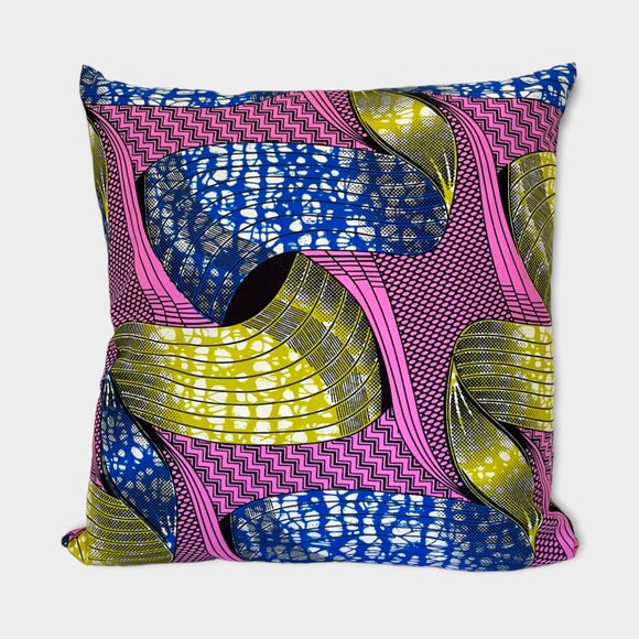 Ankara pillow cover PINK WAVE - Picture 1 of 4